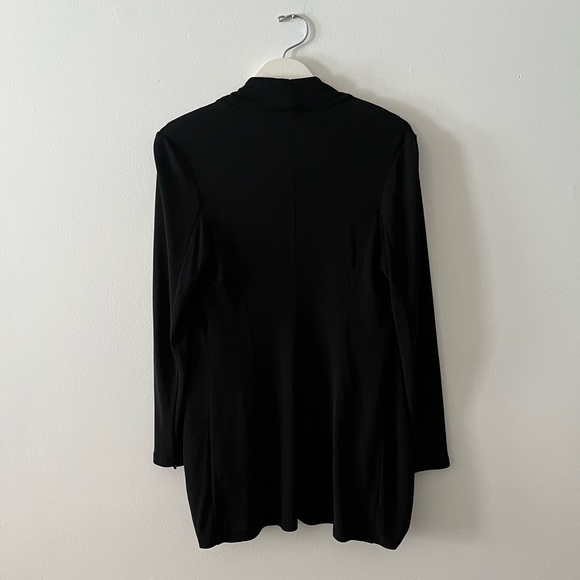 Miu Miu vintage drapey black open-front blazer - Picture 4 of 11